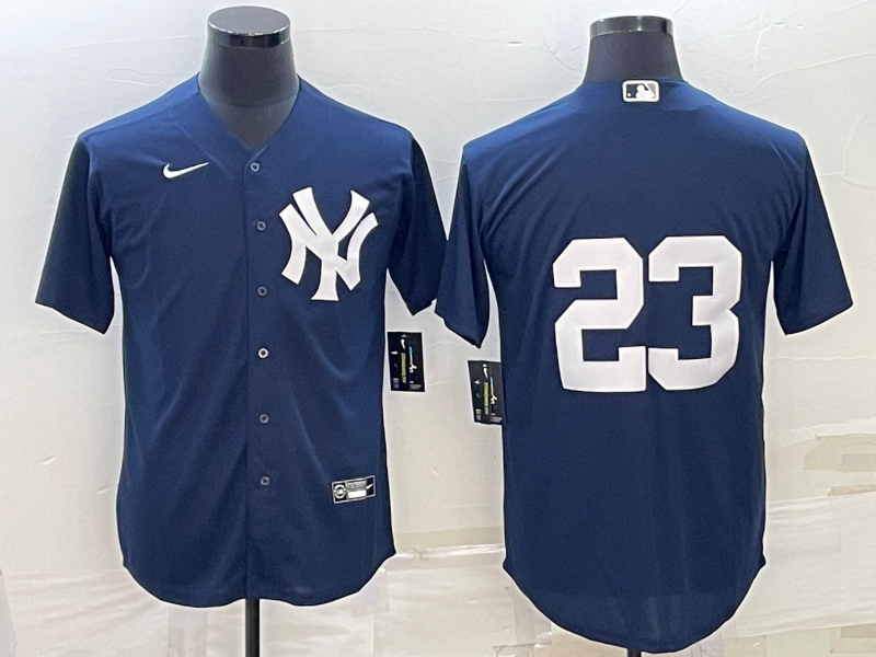 Men's New York Yankees #23 Don Mattingly Navy Cool Base Stitched Baseball Jersey Men's New York Yankees #23 Don Mattingly Navy Cool Base Stitched Baseball Jersey